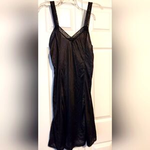 Black lace chemise